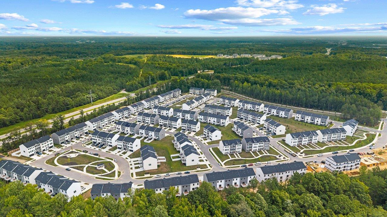 aerial view of community