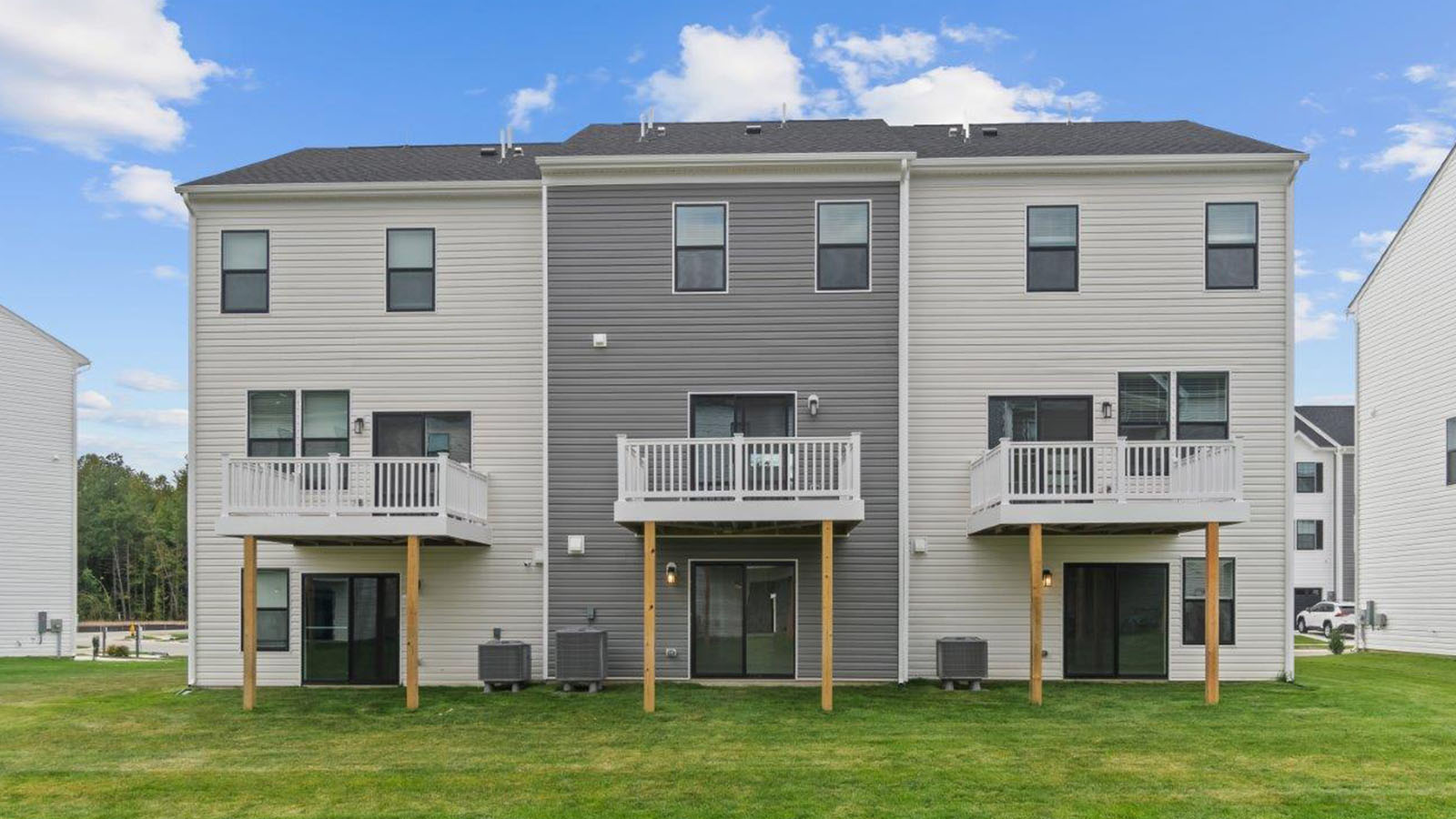 rear of home