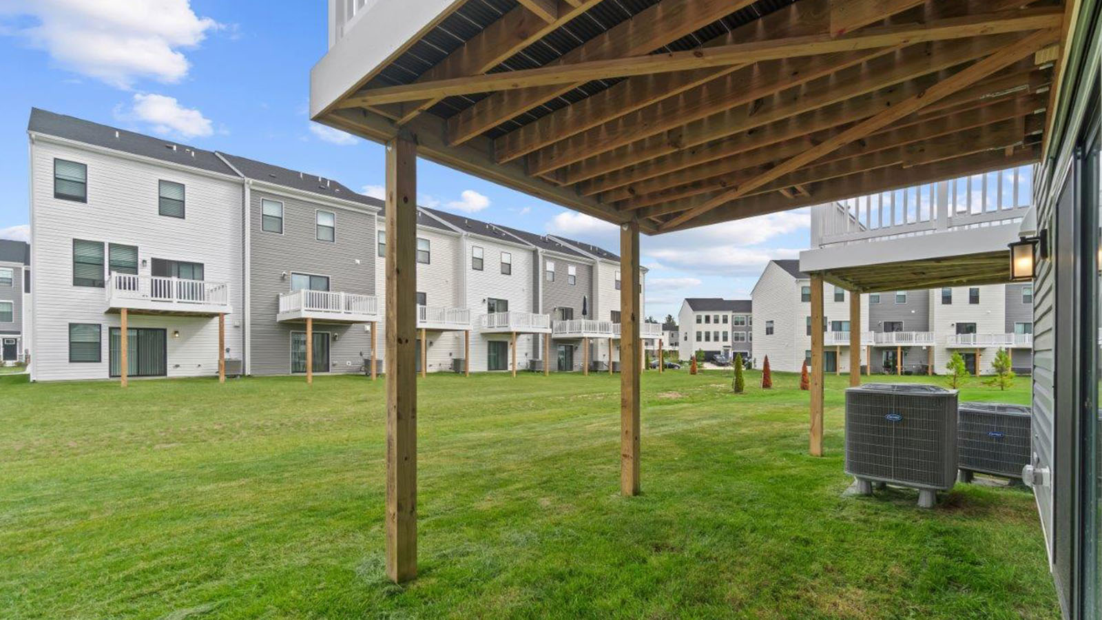 backyard with walkout