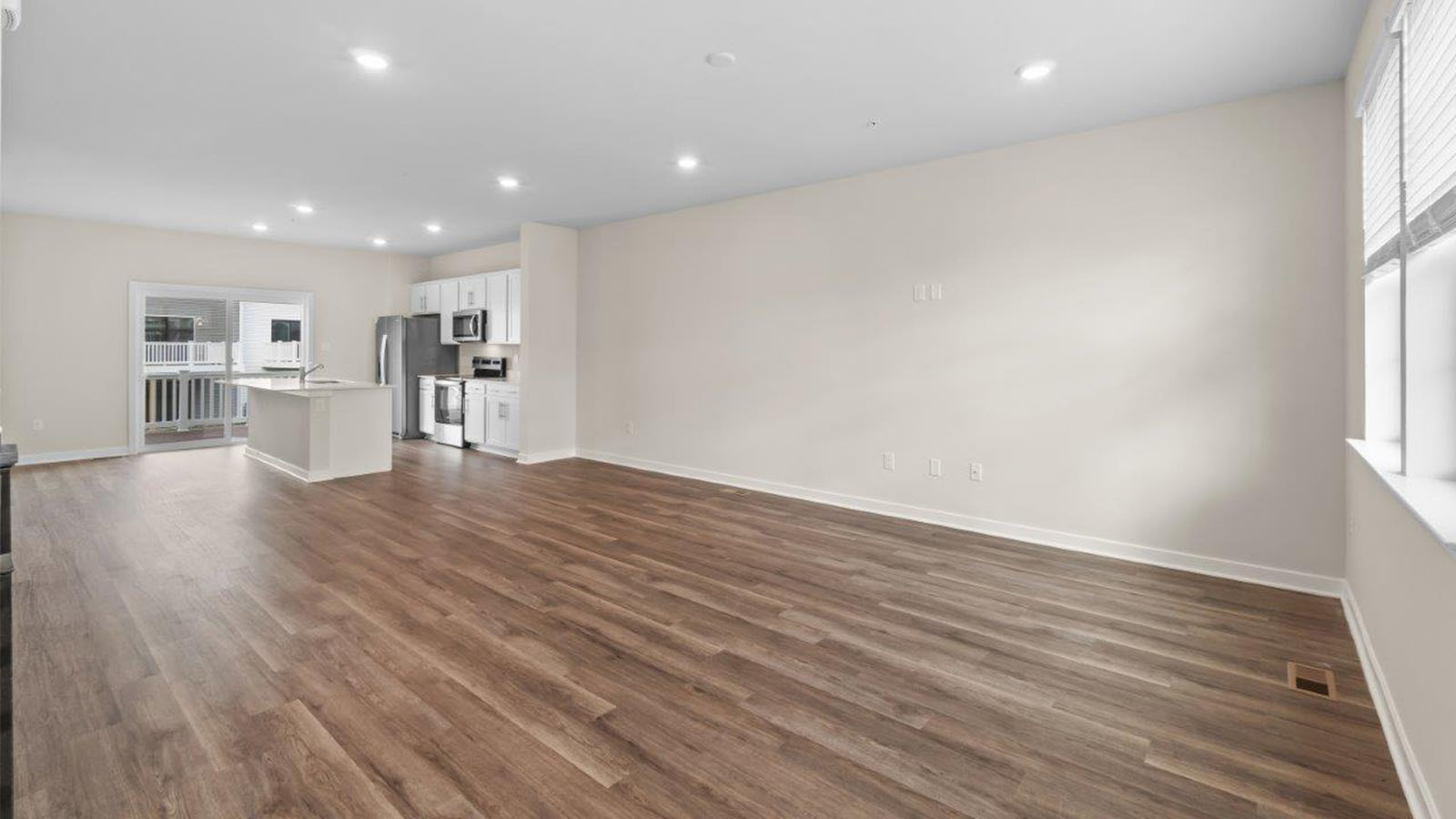 open concept living room