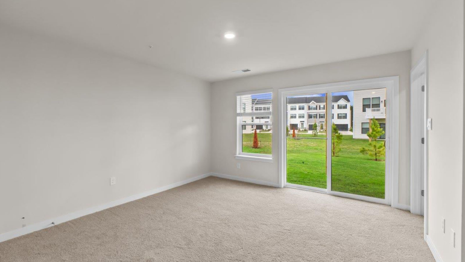 rec room with walkout