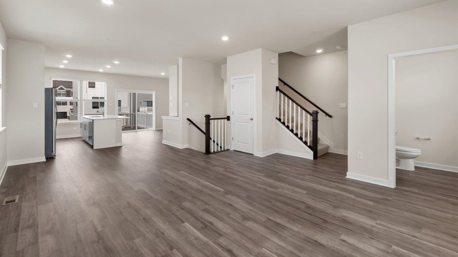 open concept living room