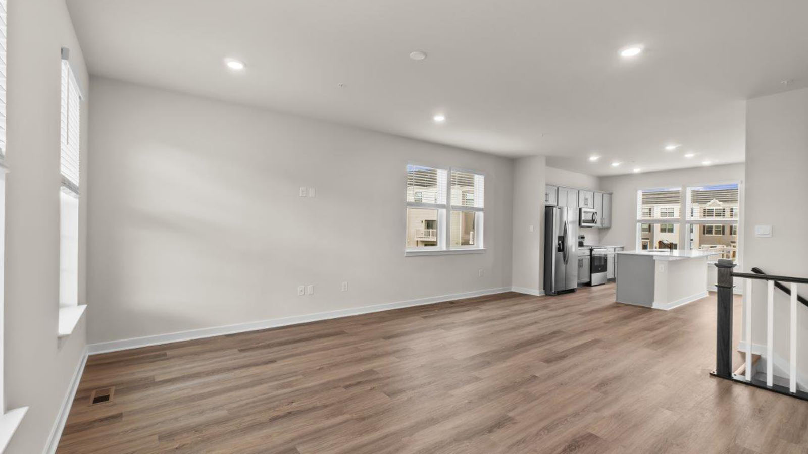 open concept living room