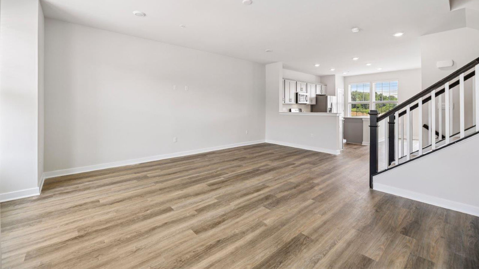 open concept living room