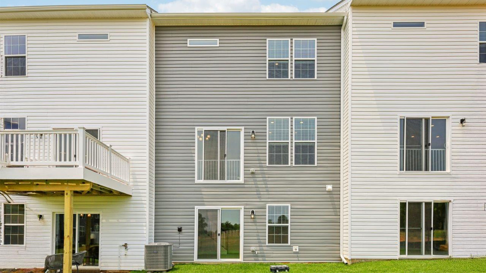 rear of home