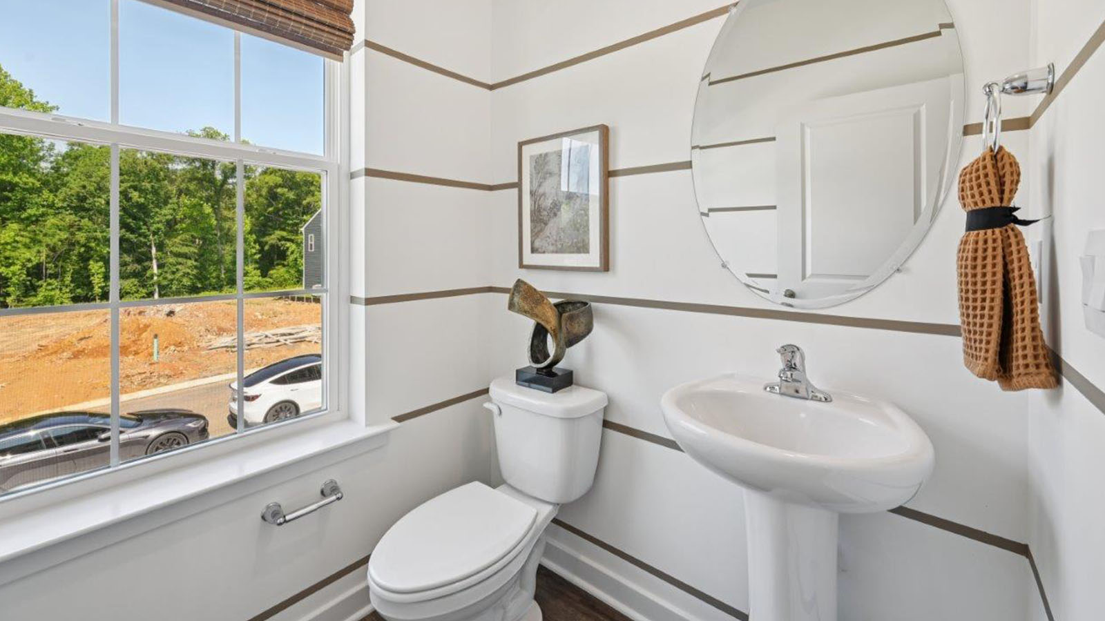 mid level half bathroom