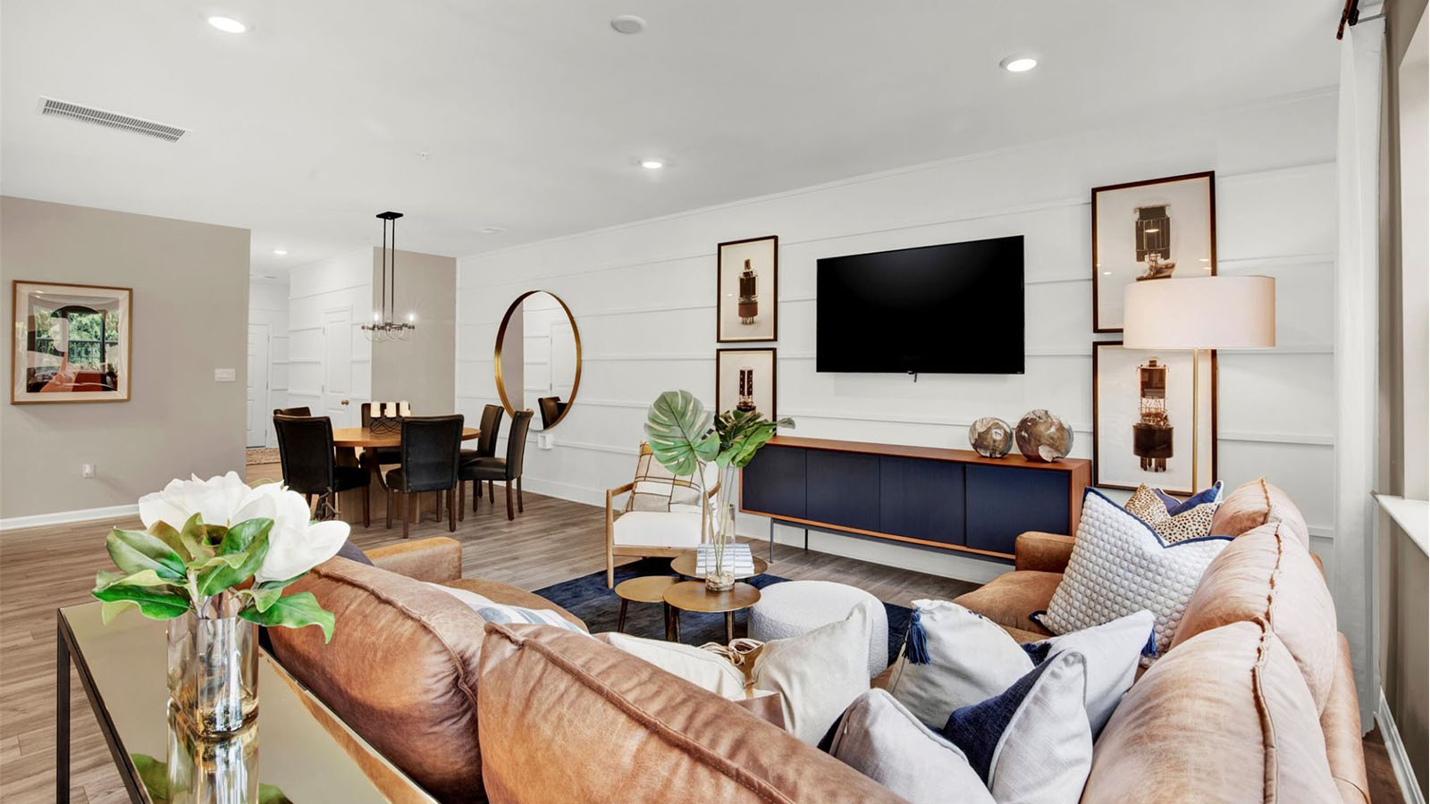 open concept living room