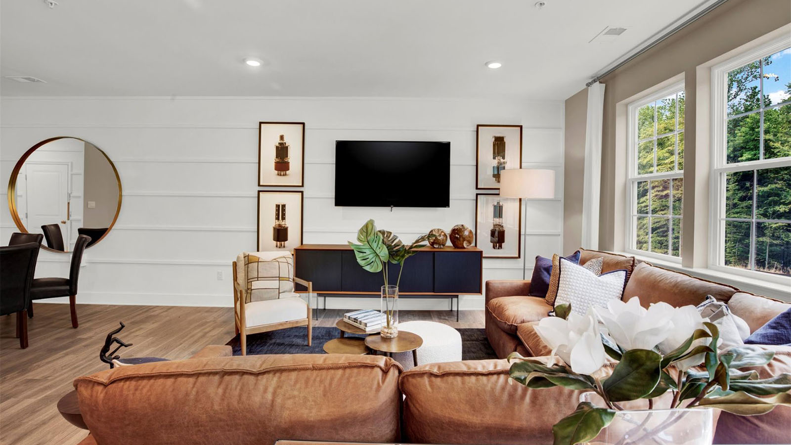 open concept living room