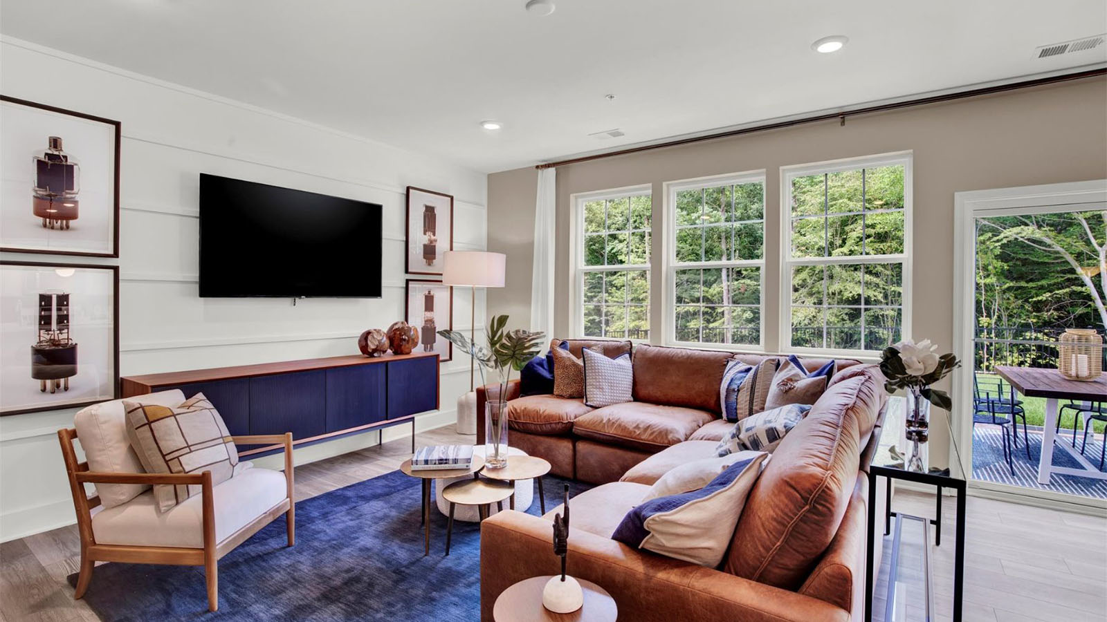 open concept living room