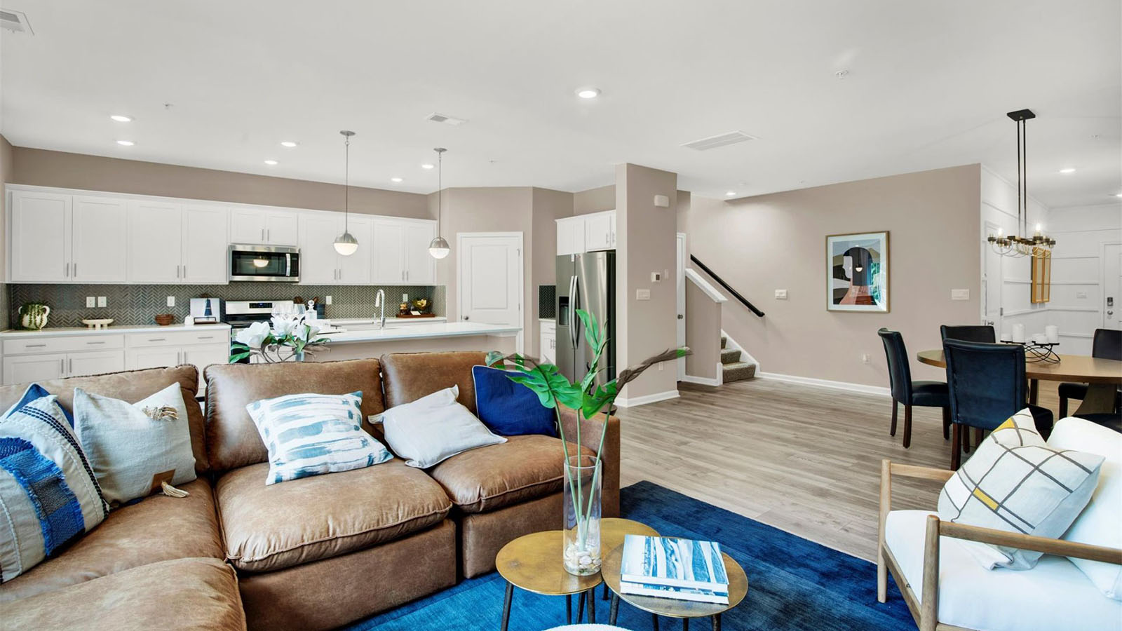 open concept living room