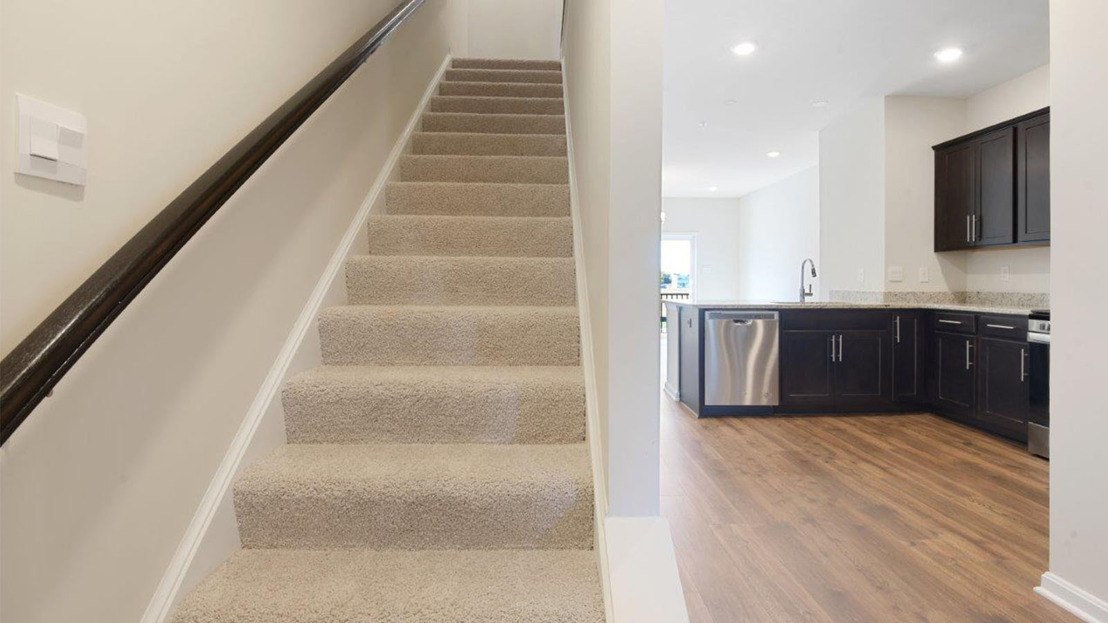 main level stairs going up