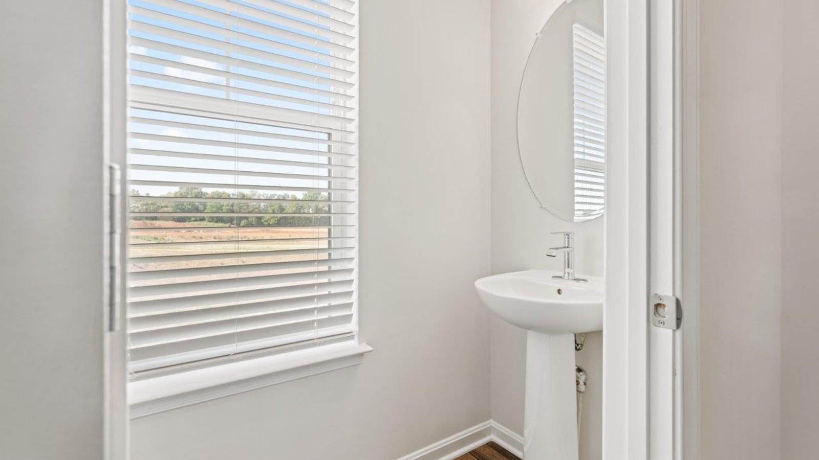 main level powder room