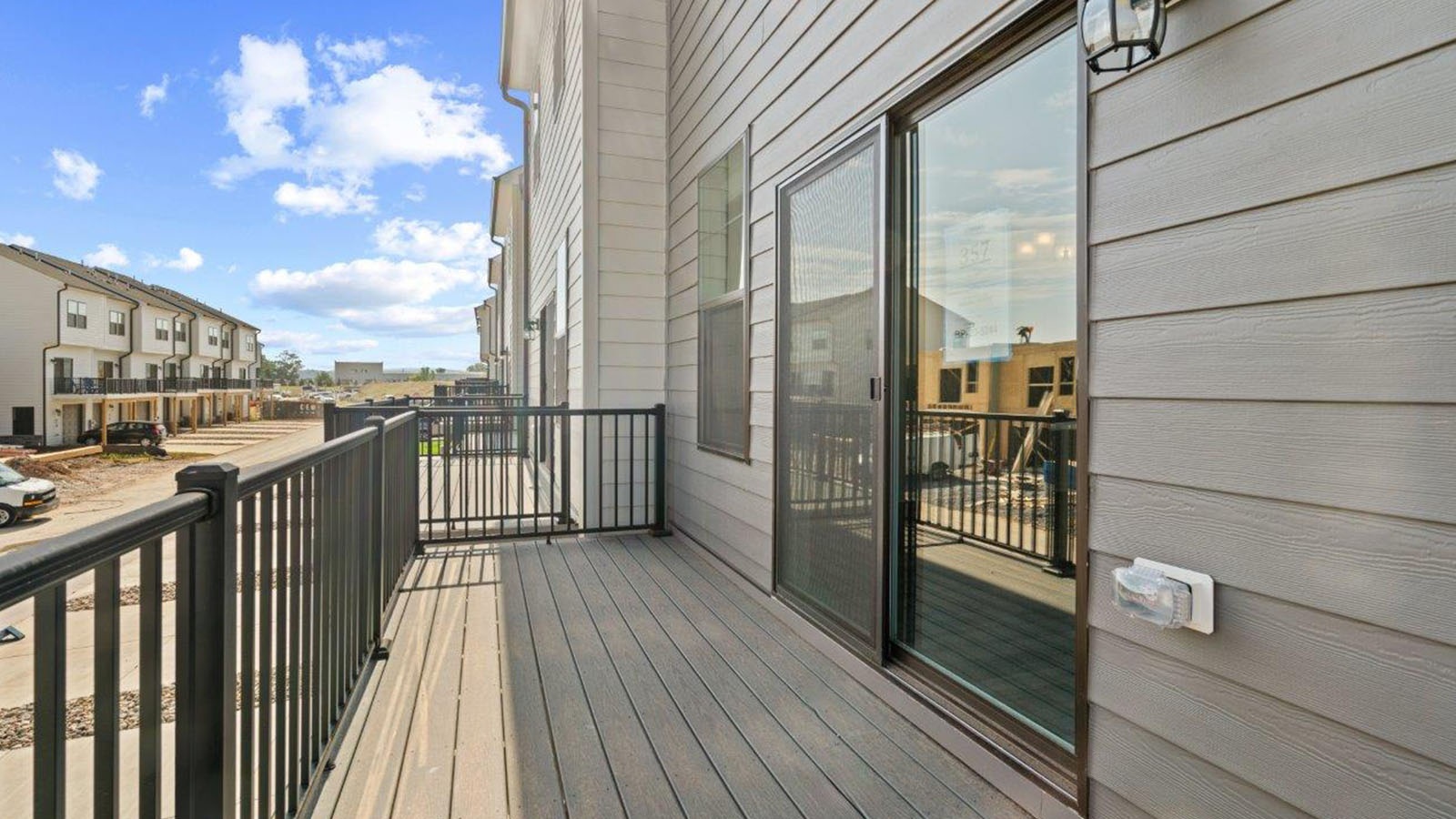 back porch with walkout