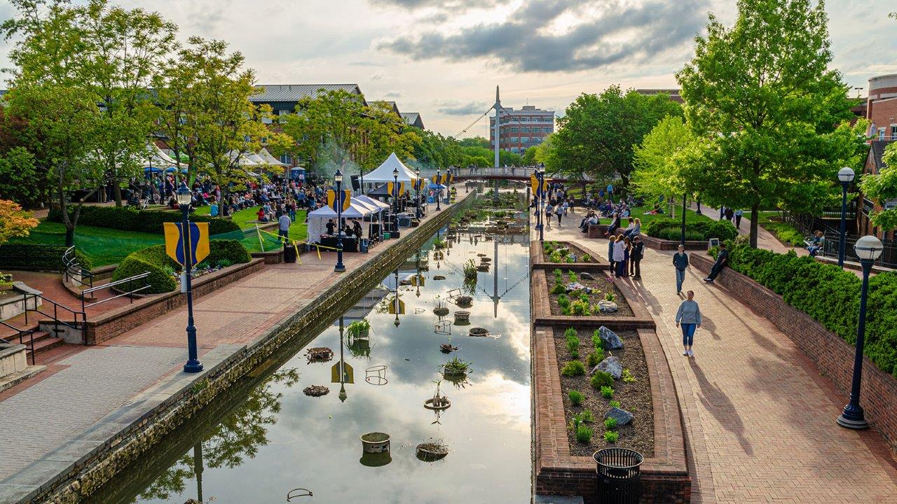 aerial of frederick carroll creek