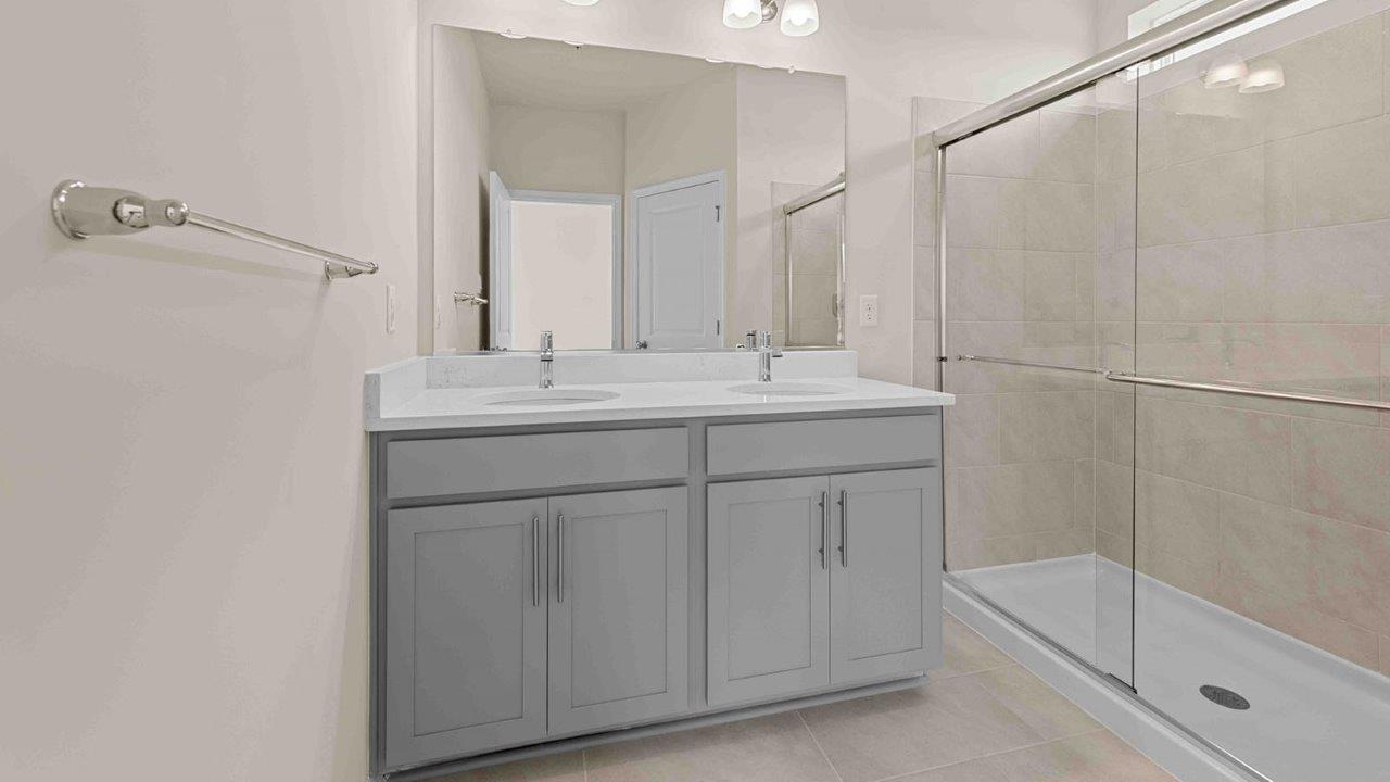 master bathroom glass shower