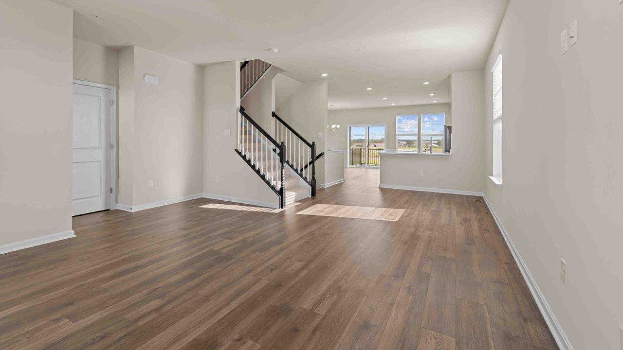 open concept living room