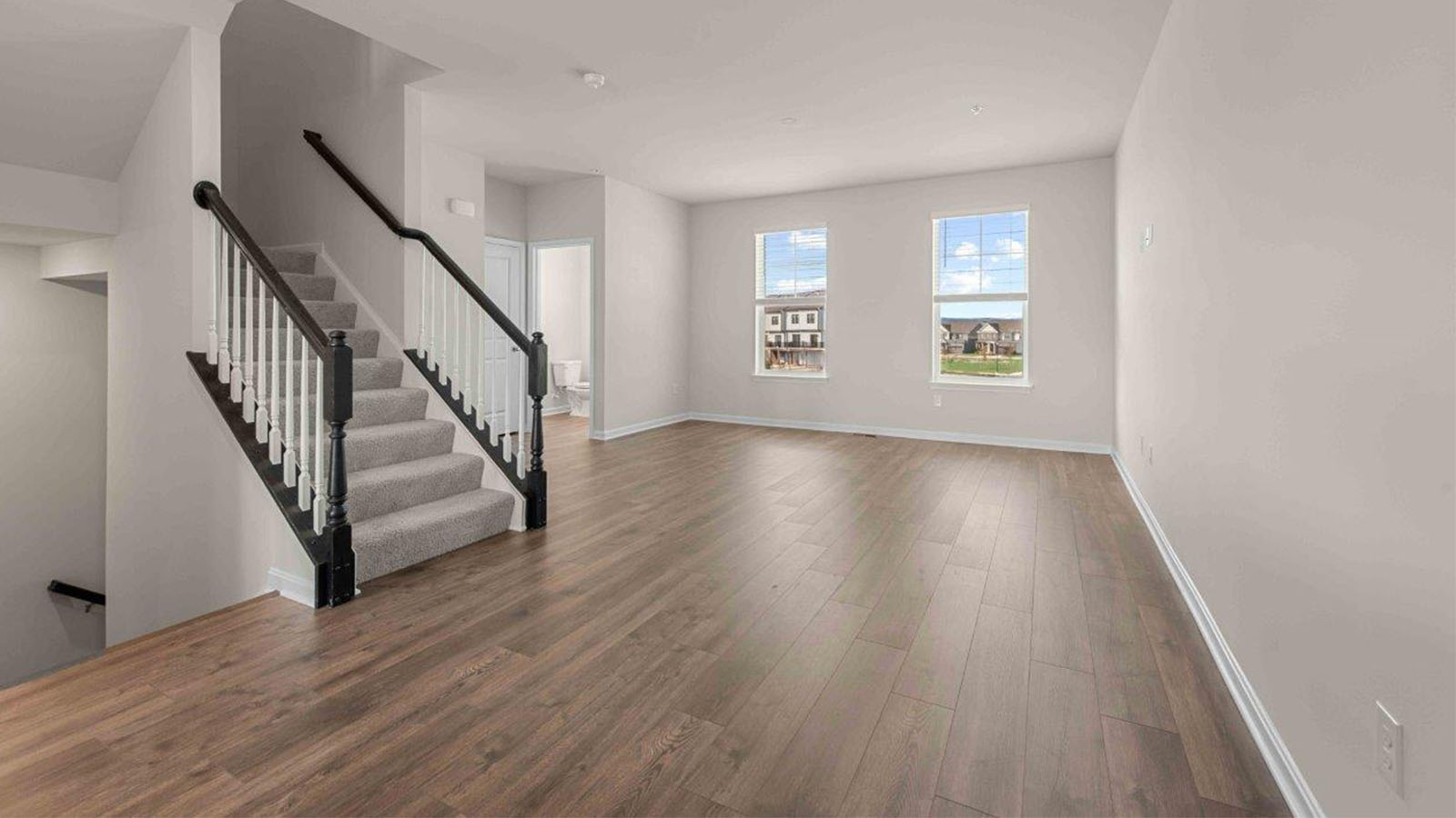 open concept living room