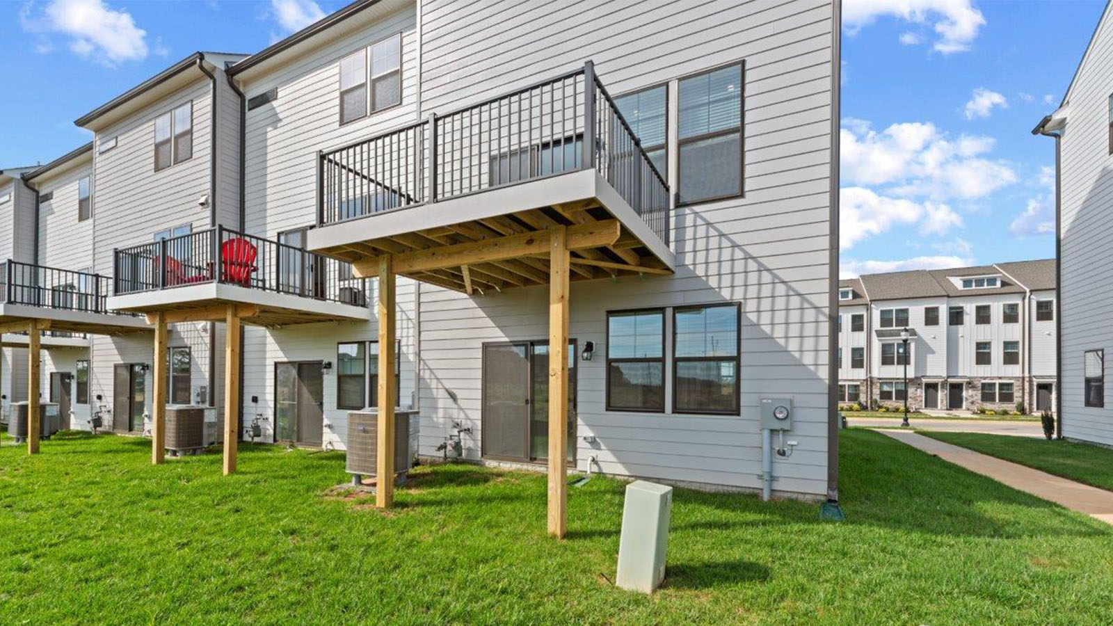 rear of home