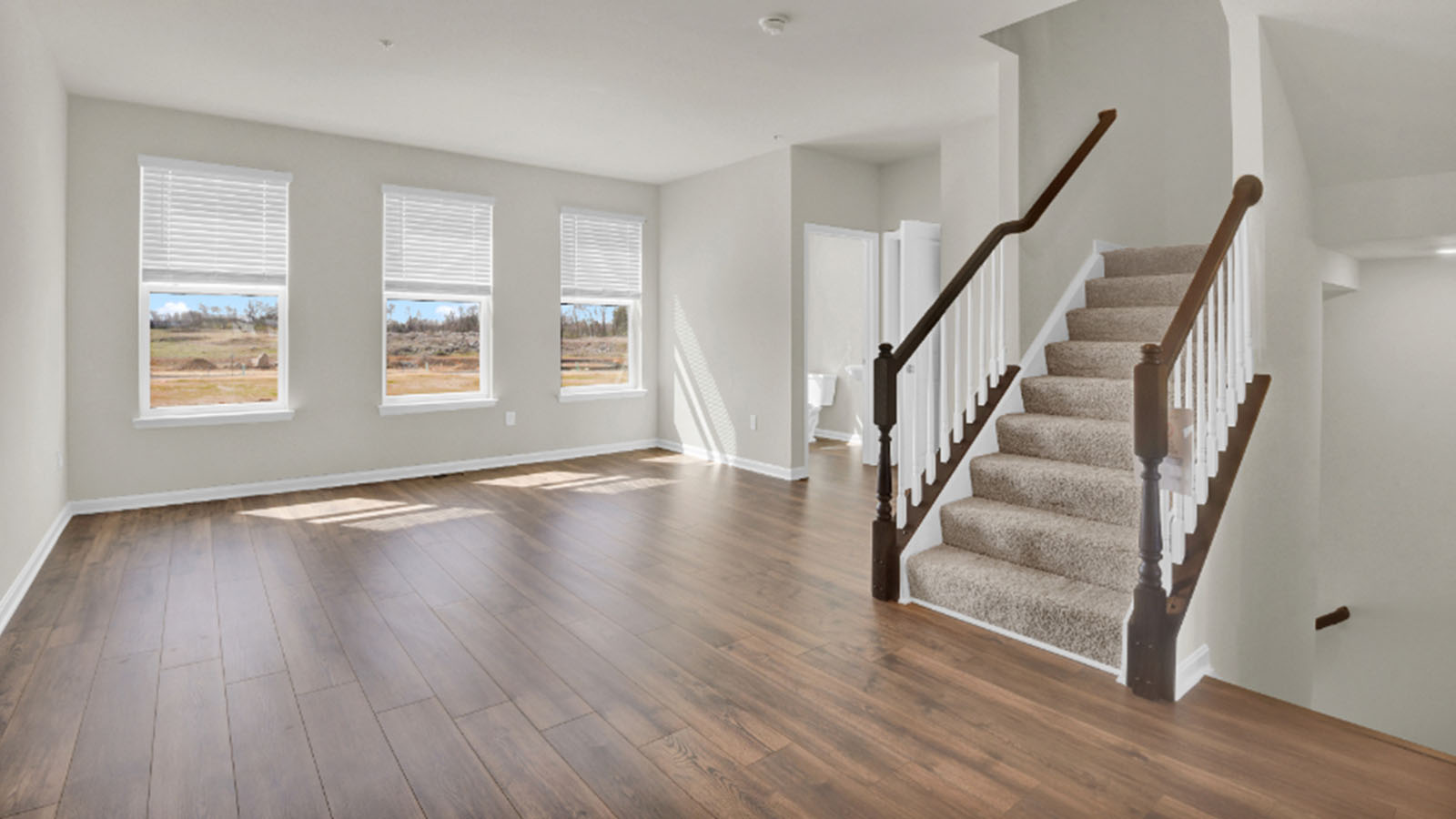 open concept living room