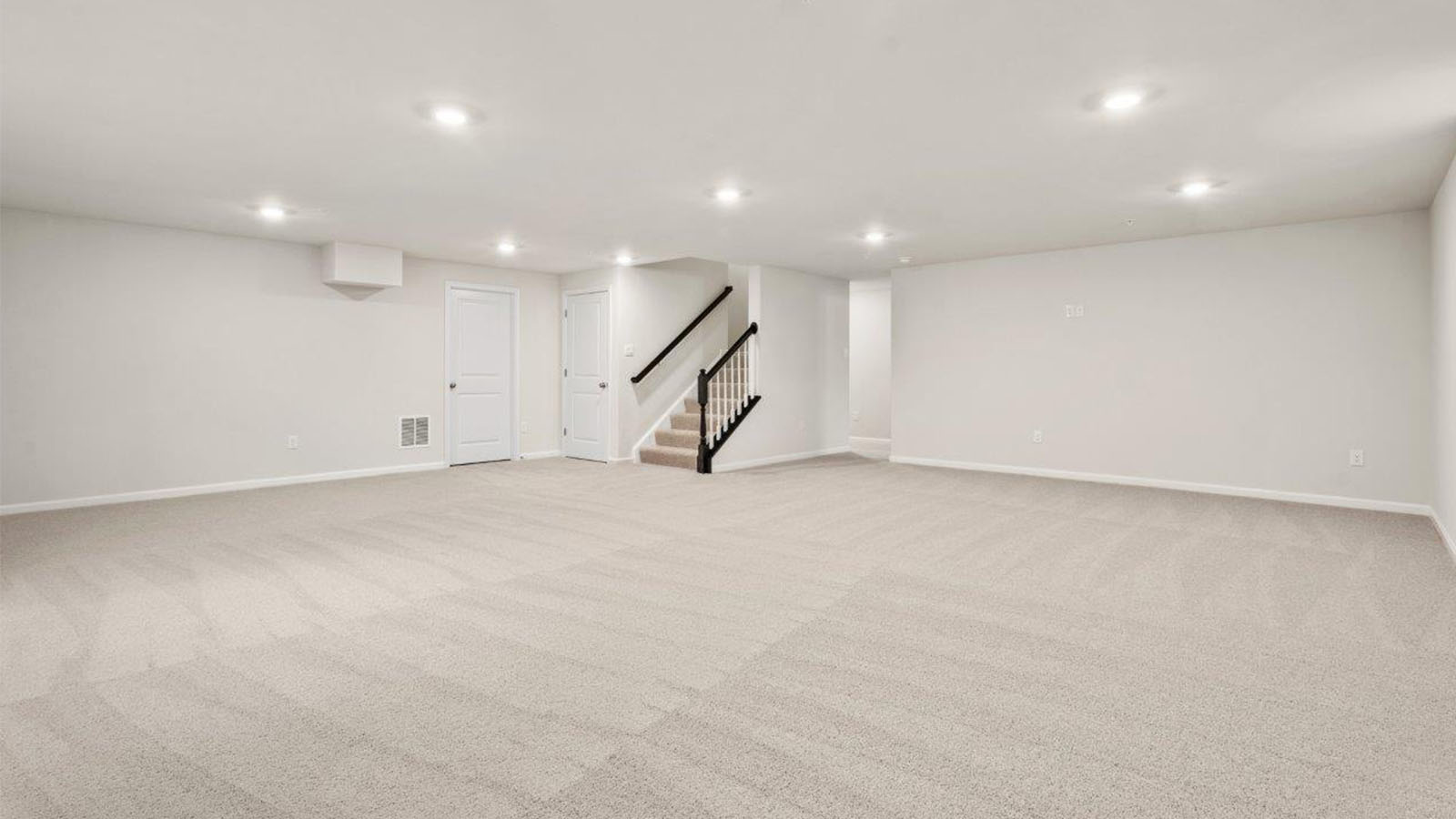 finished basement rec room