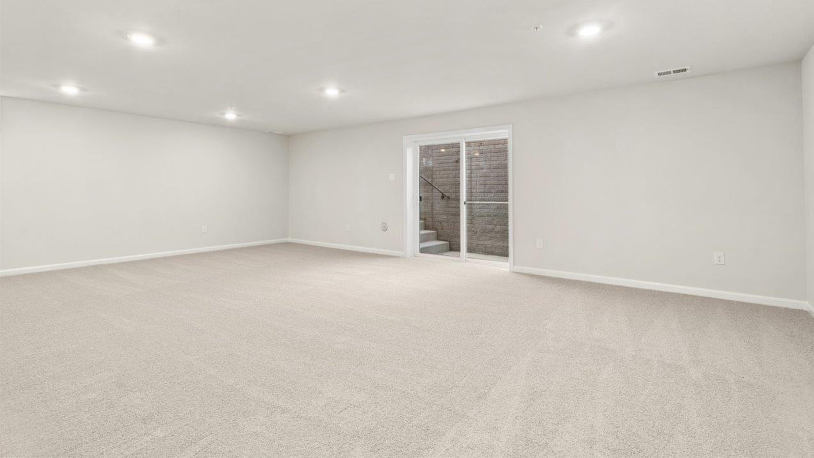 finished basement rec room