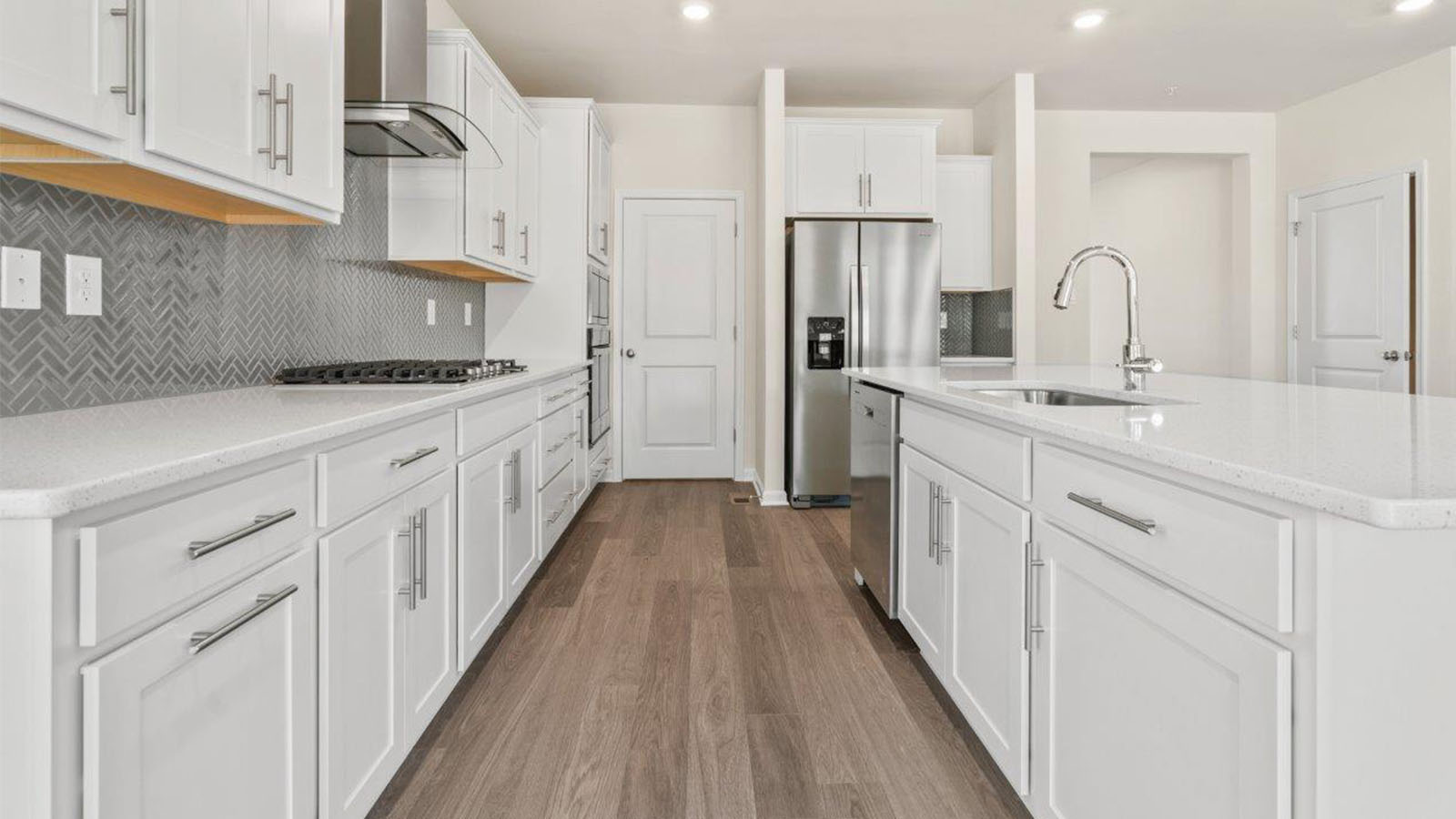 spacious kitchen with storage