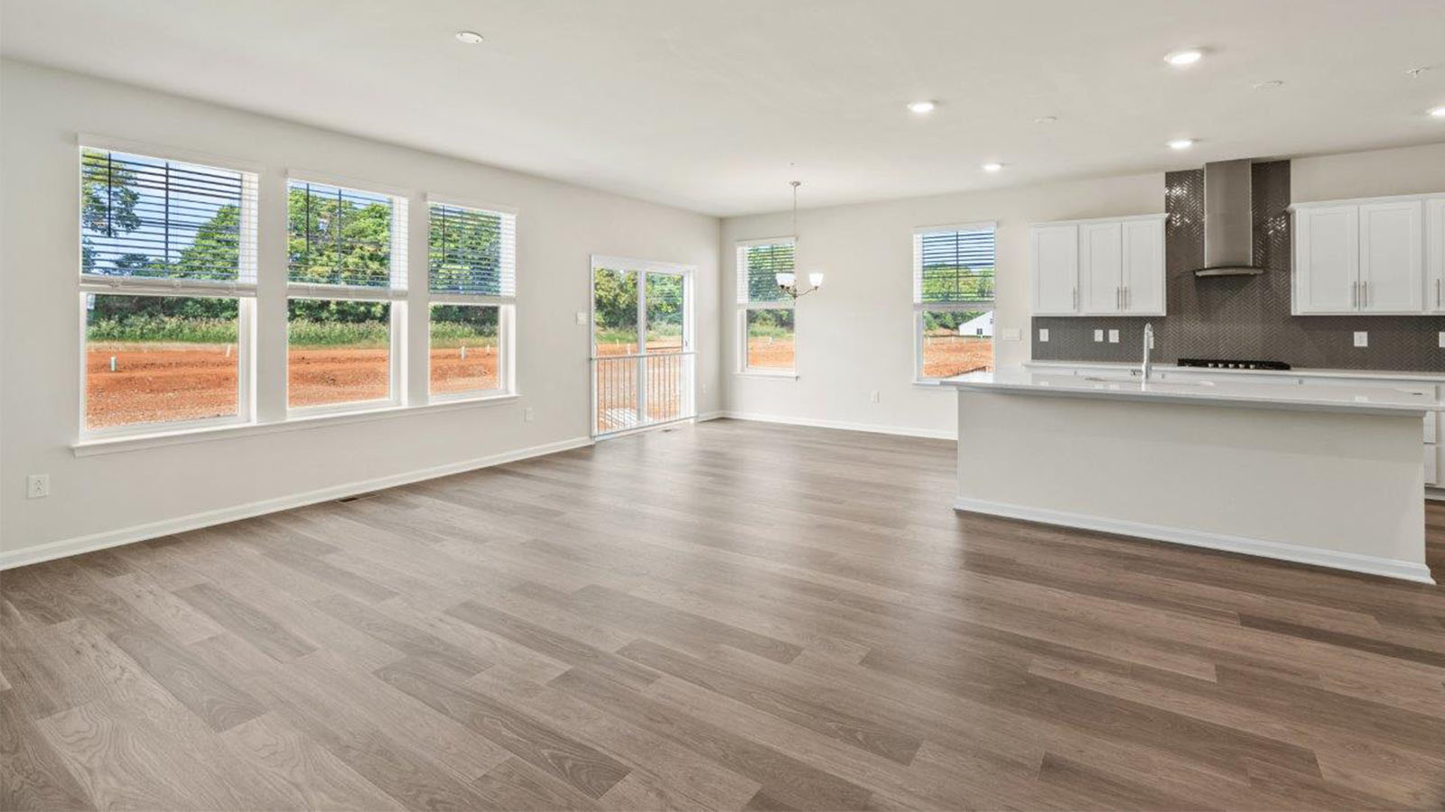 open concept living room