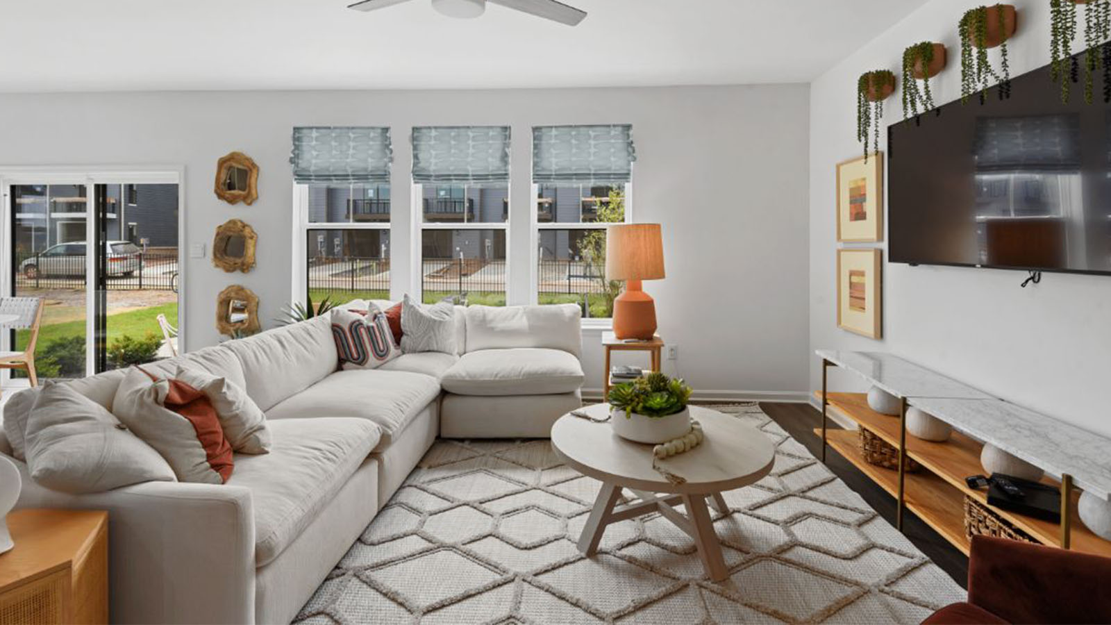open concept living room