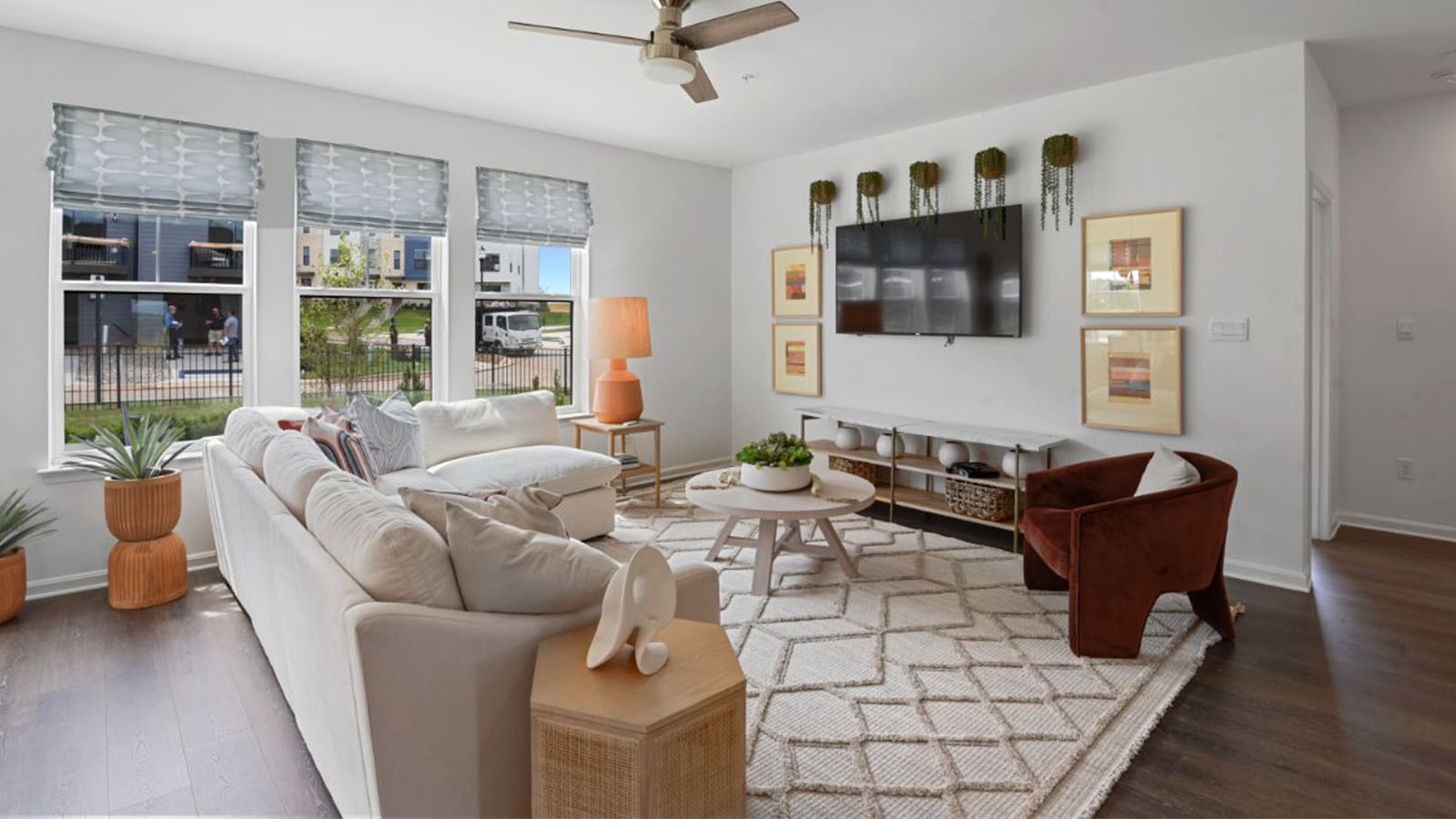 open concept living room