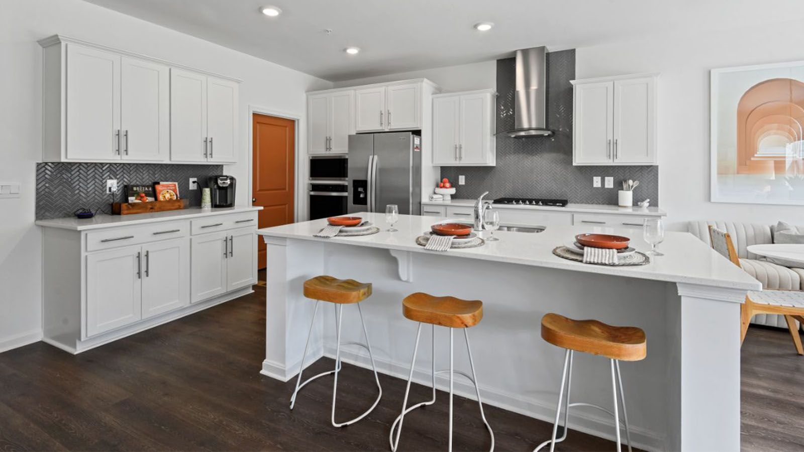 seating at central island