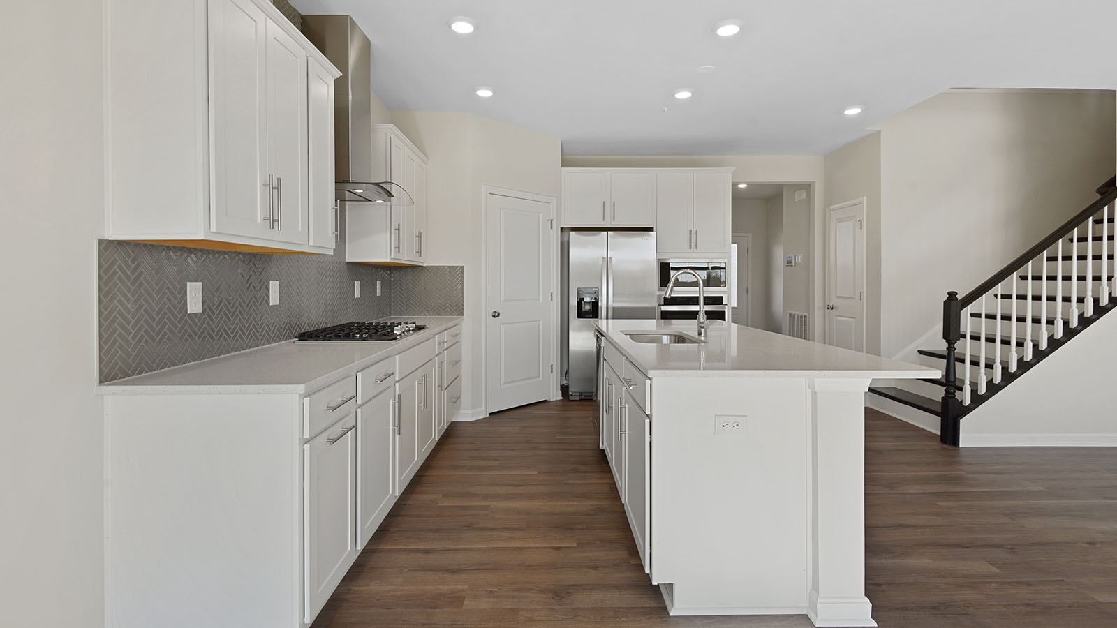 kitchen with island