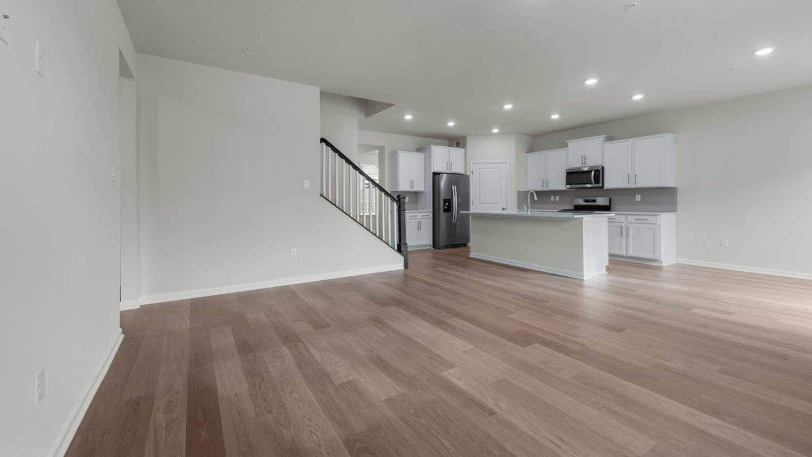 open concept living room