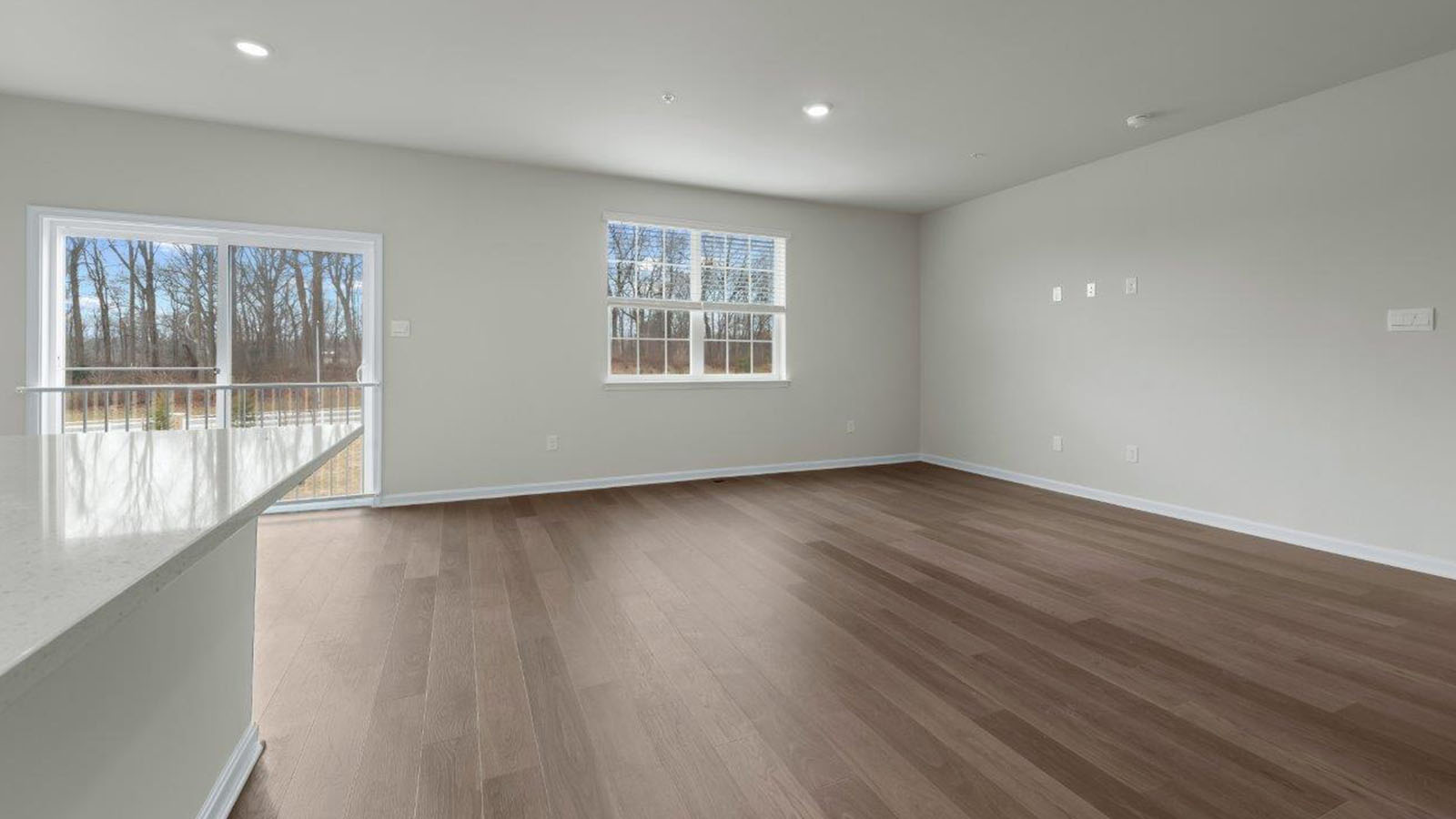 open concept living room