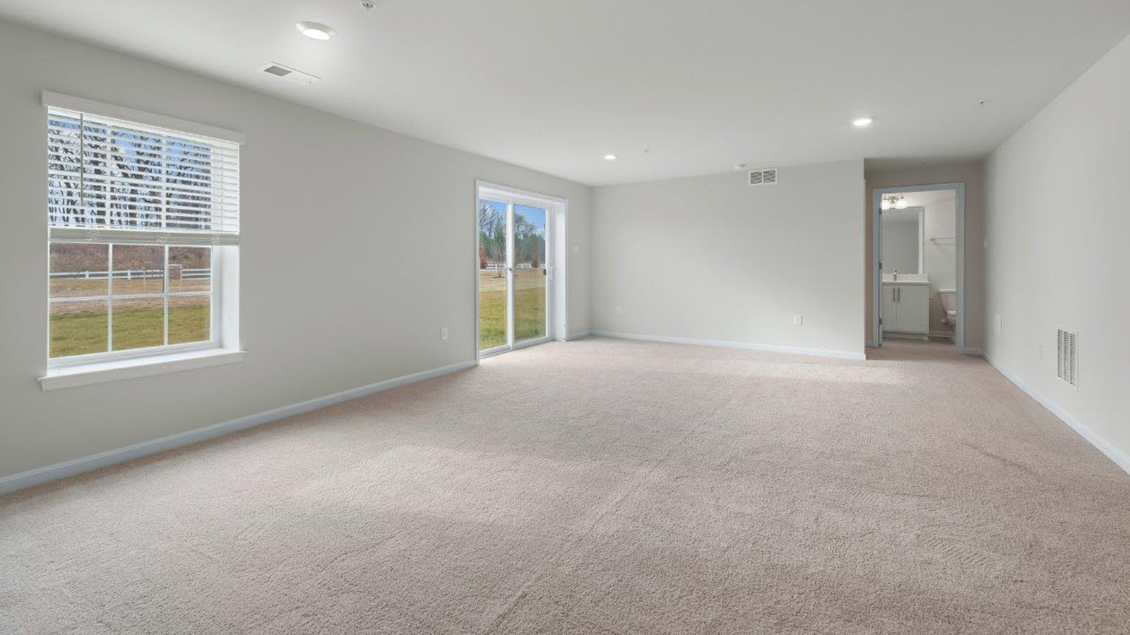 finished basement rec room