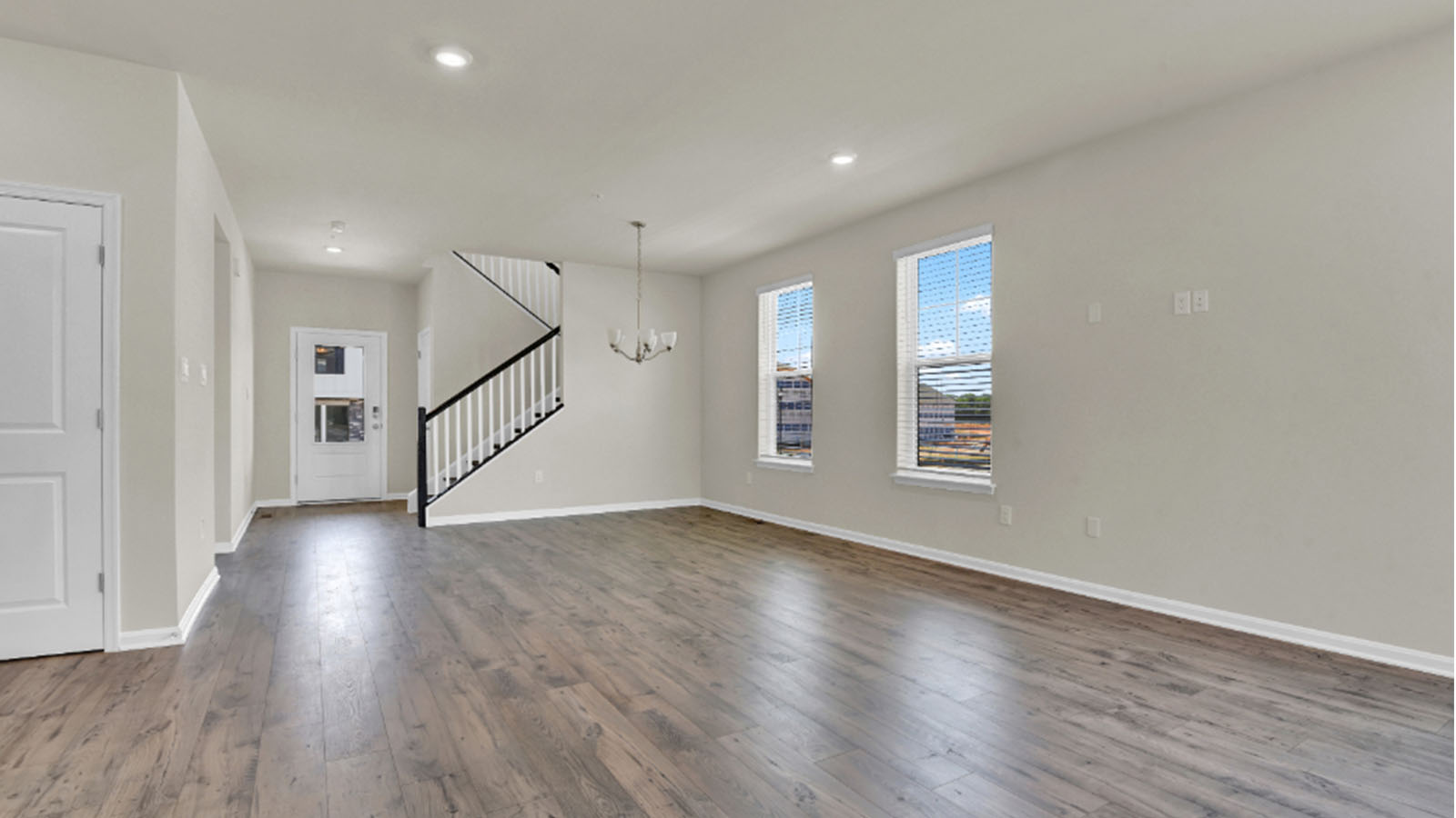 open concept living room