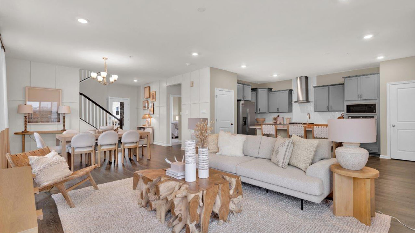 open concept living room