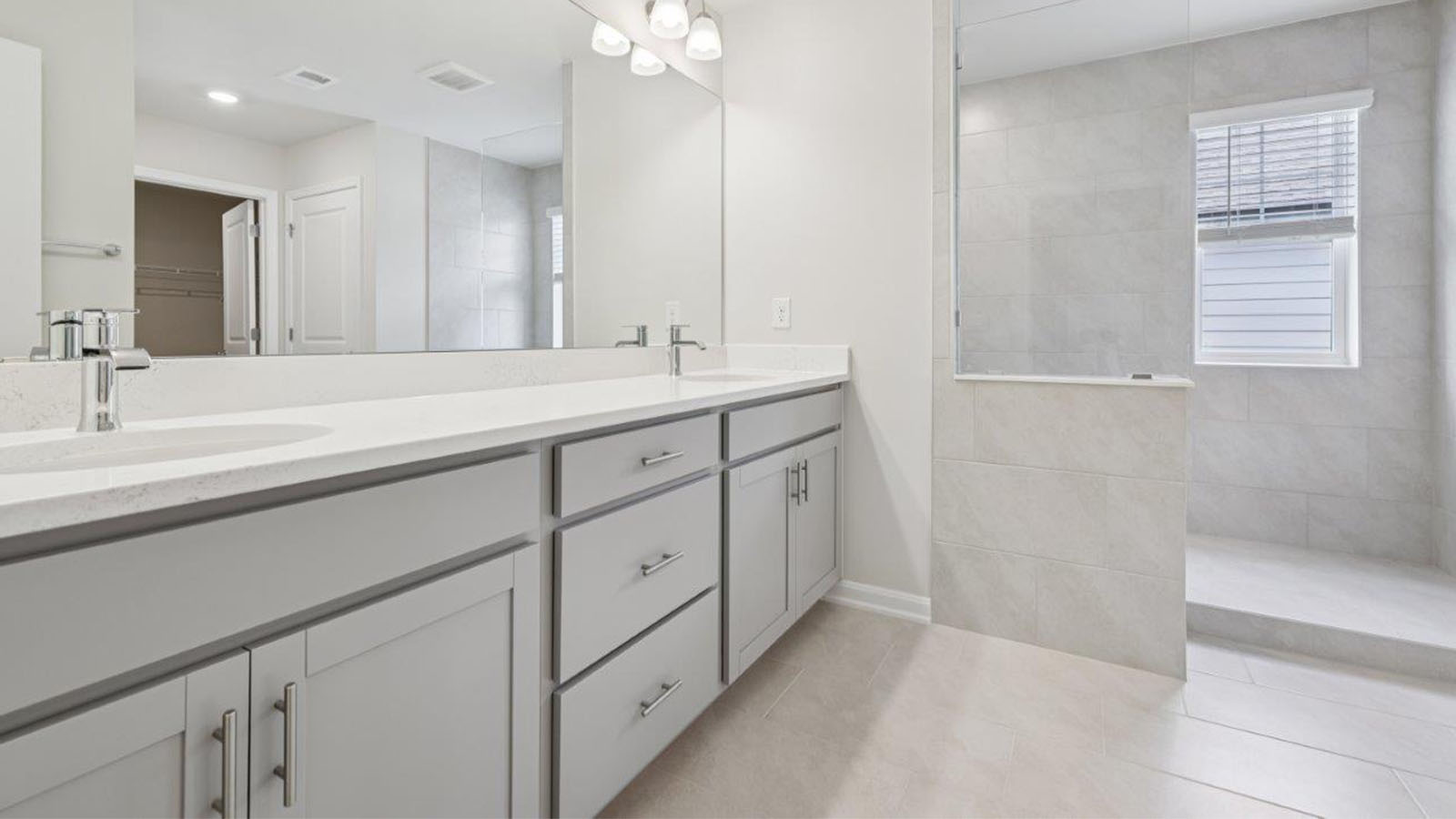 master bathroom dual vanities