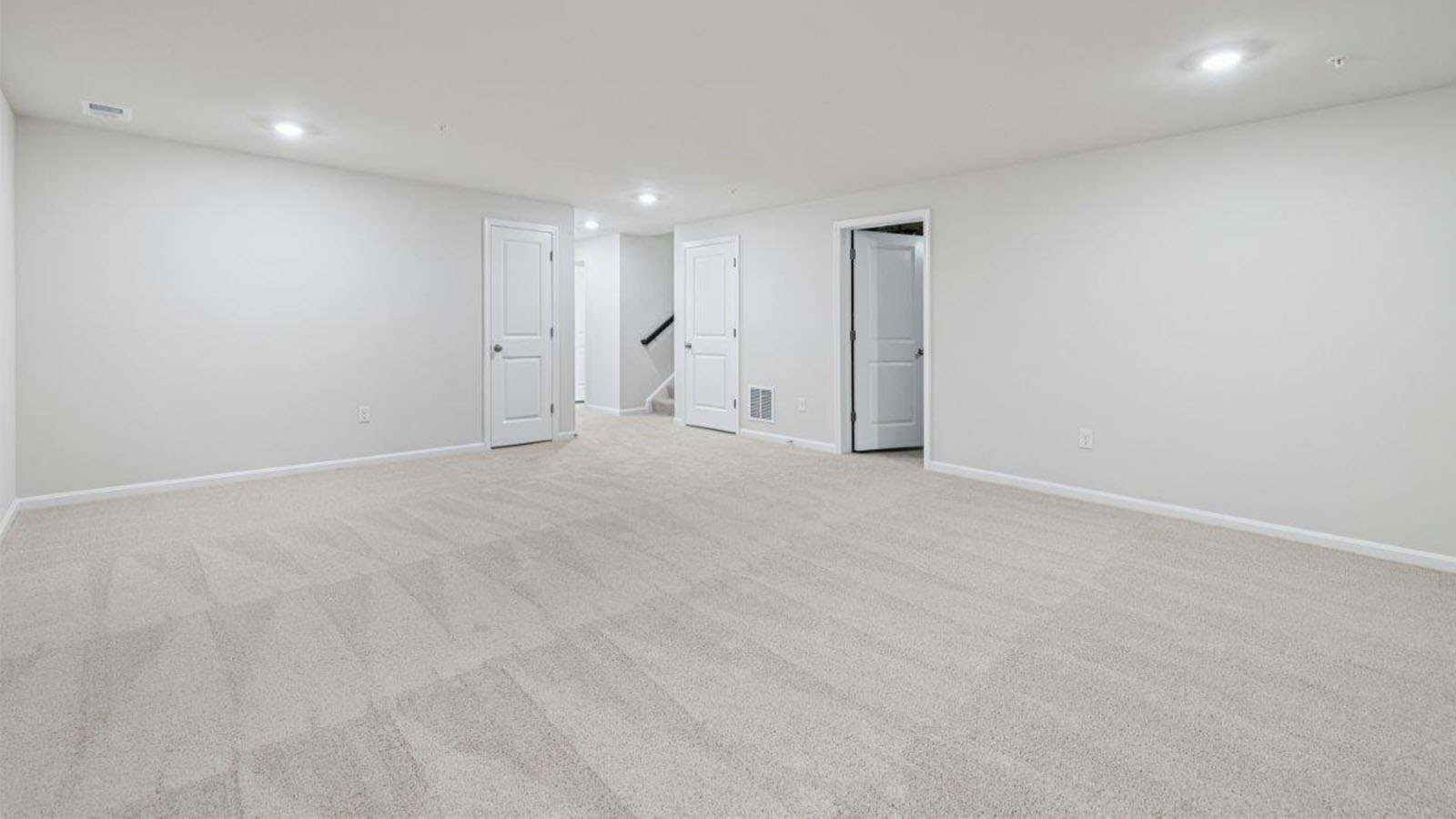 finished basement rec room