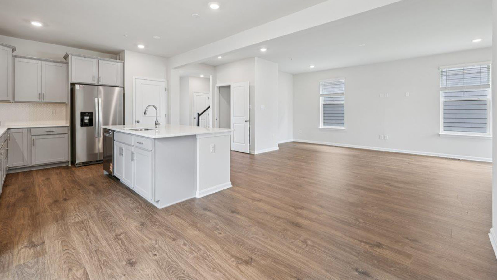 open concept living room