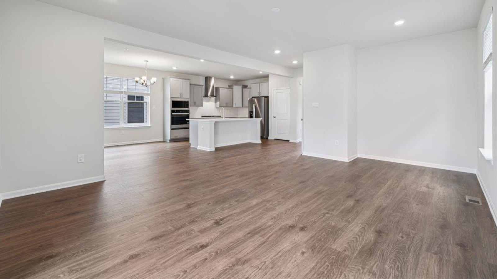 open concept living room