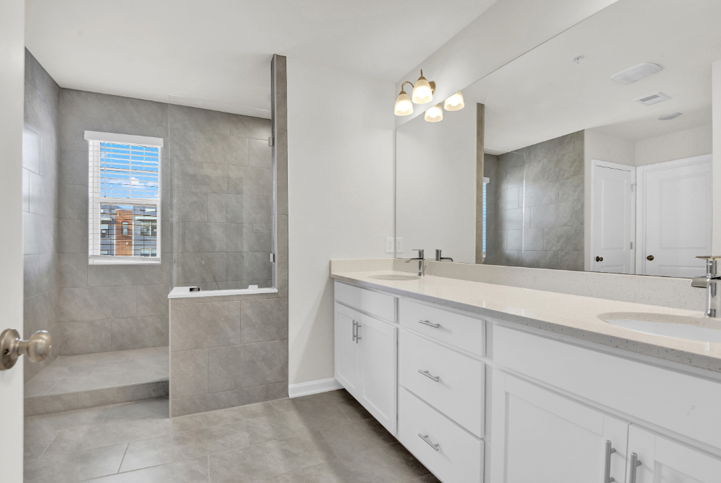 master bathroom glass shower