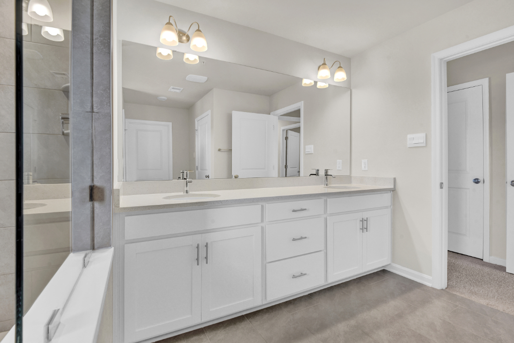 master bathroom glass shower