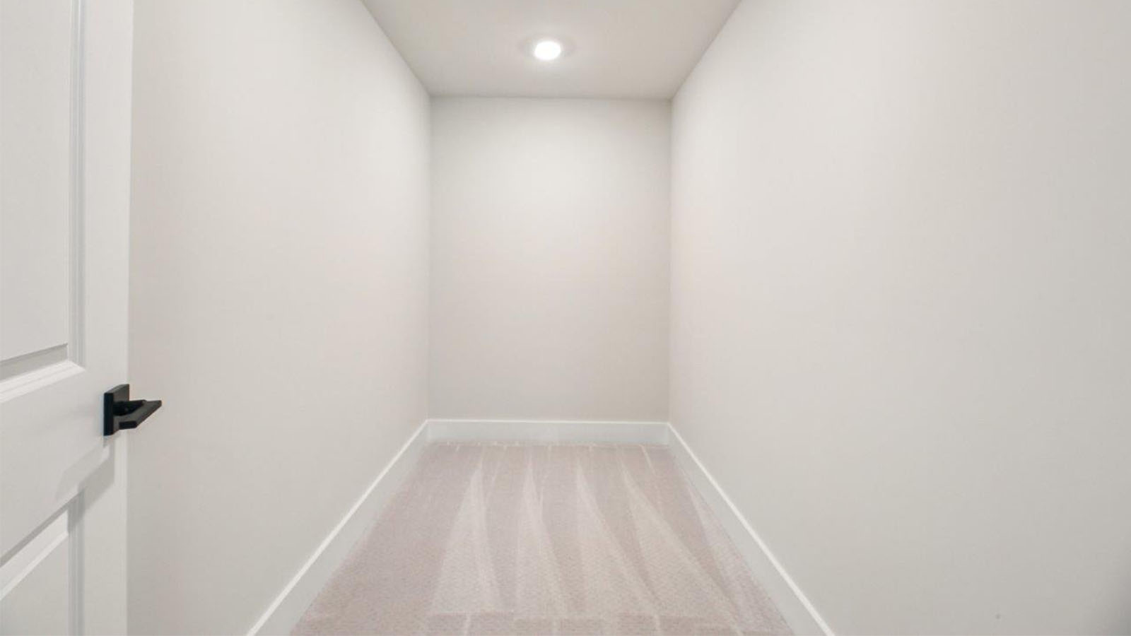 finished basement walk-in closet