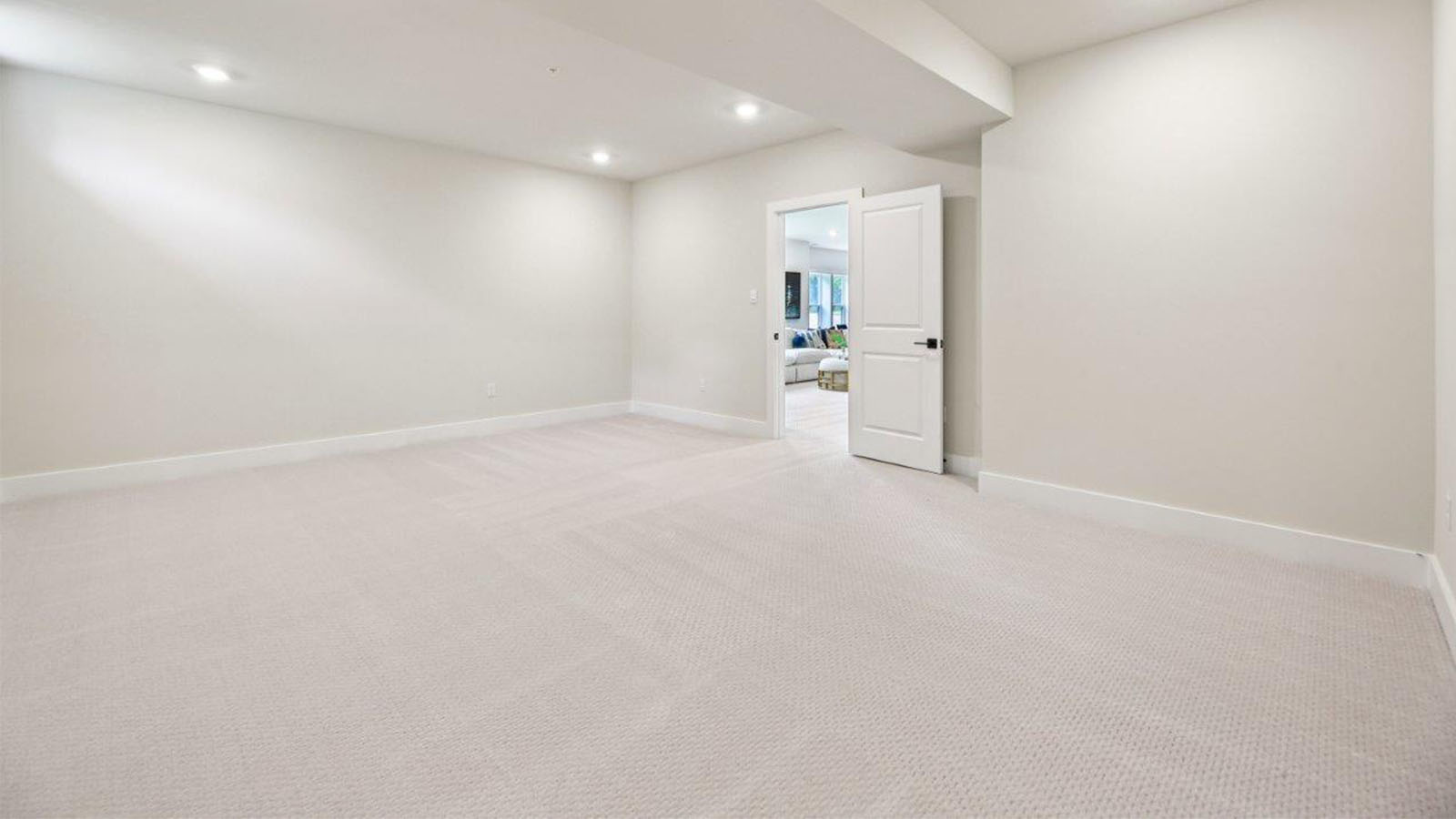 finished basement bedroom