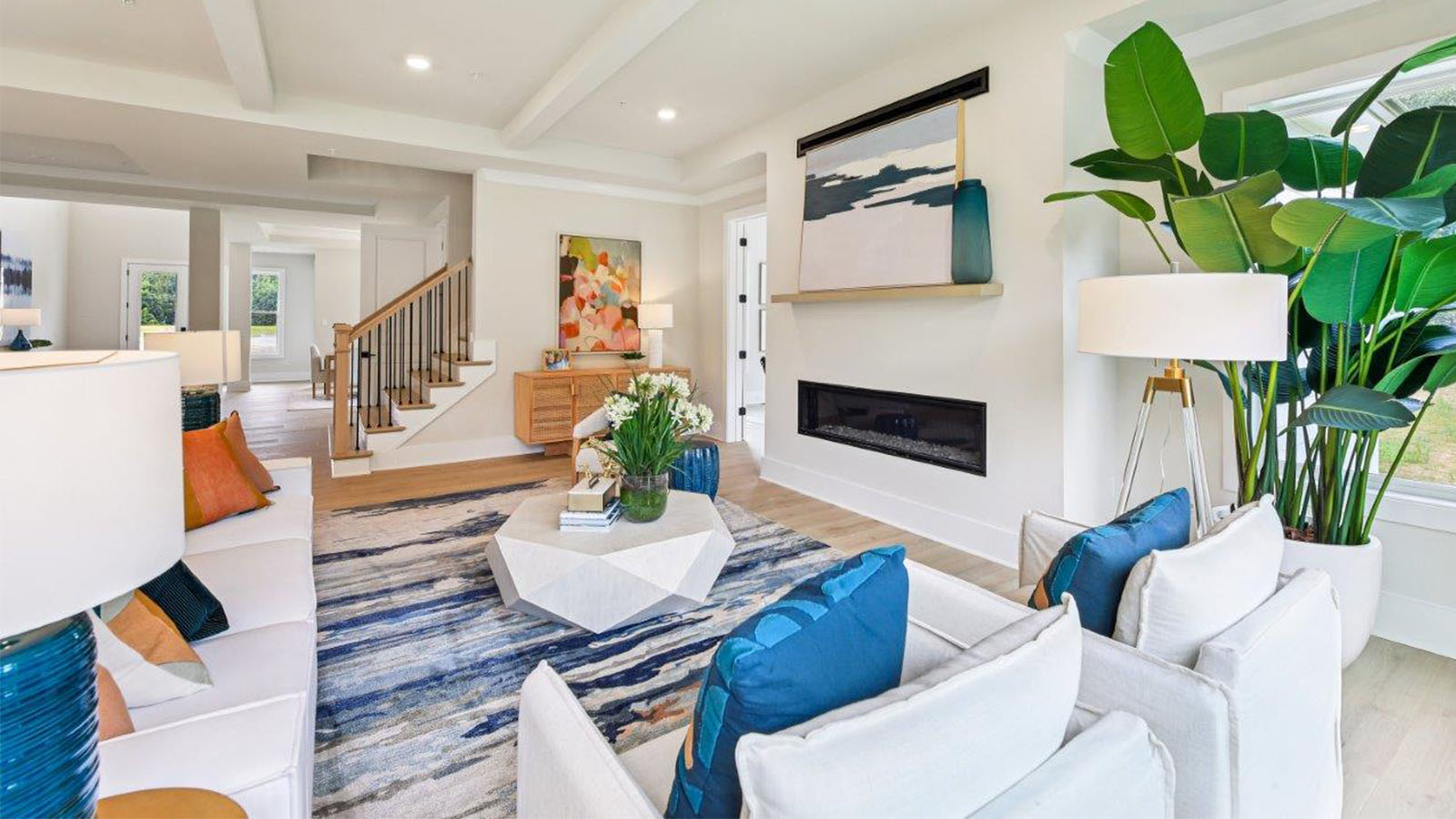 open concept living room