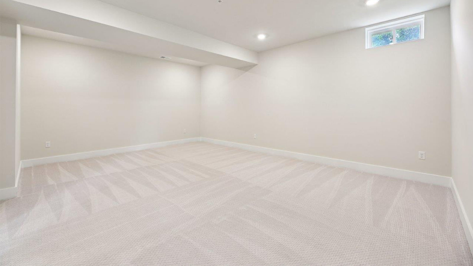 finished basement bedroom