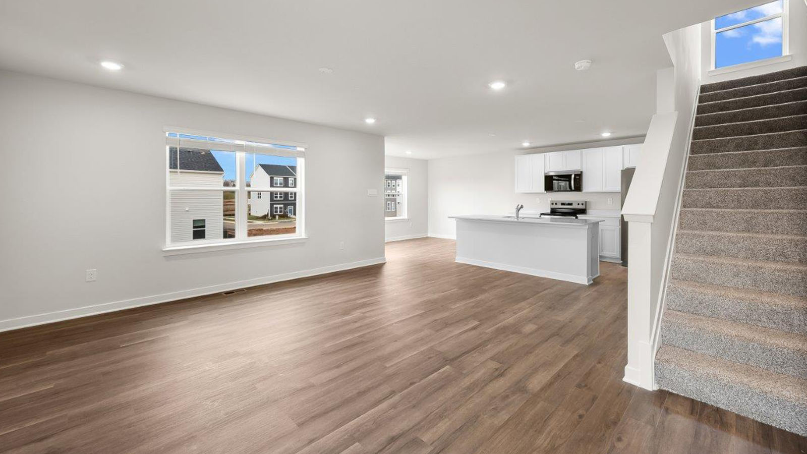 open concept living room