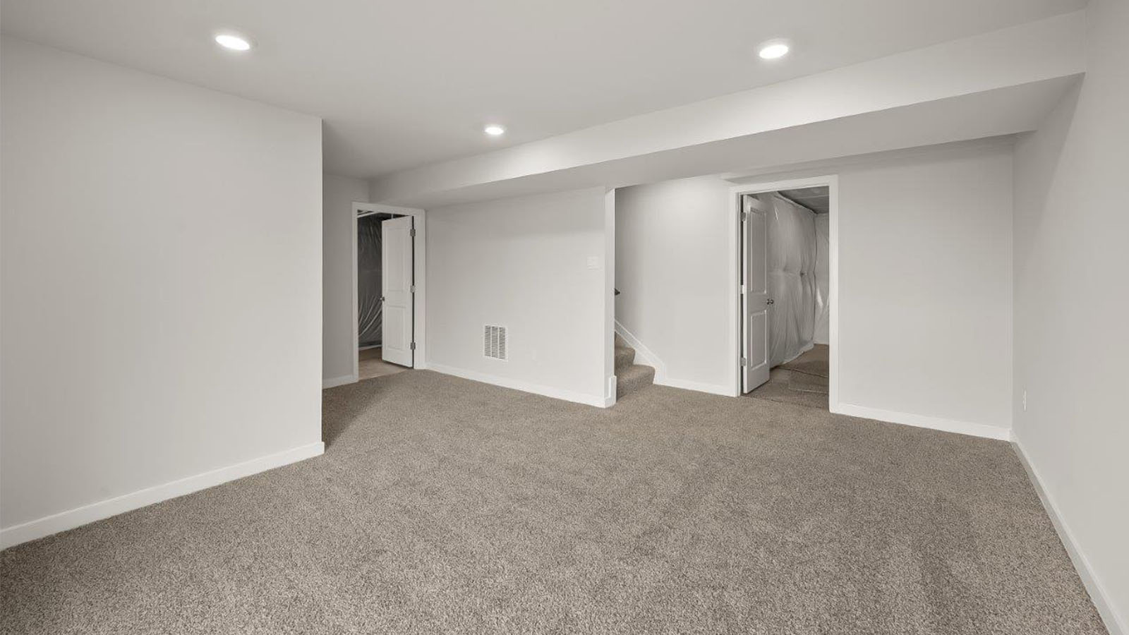 finished basement rec room