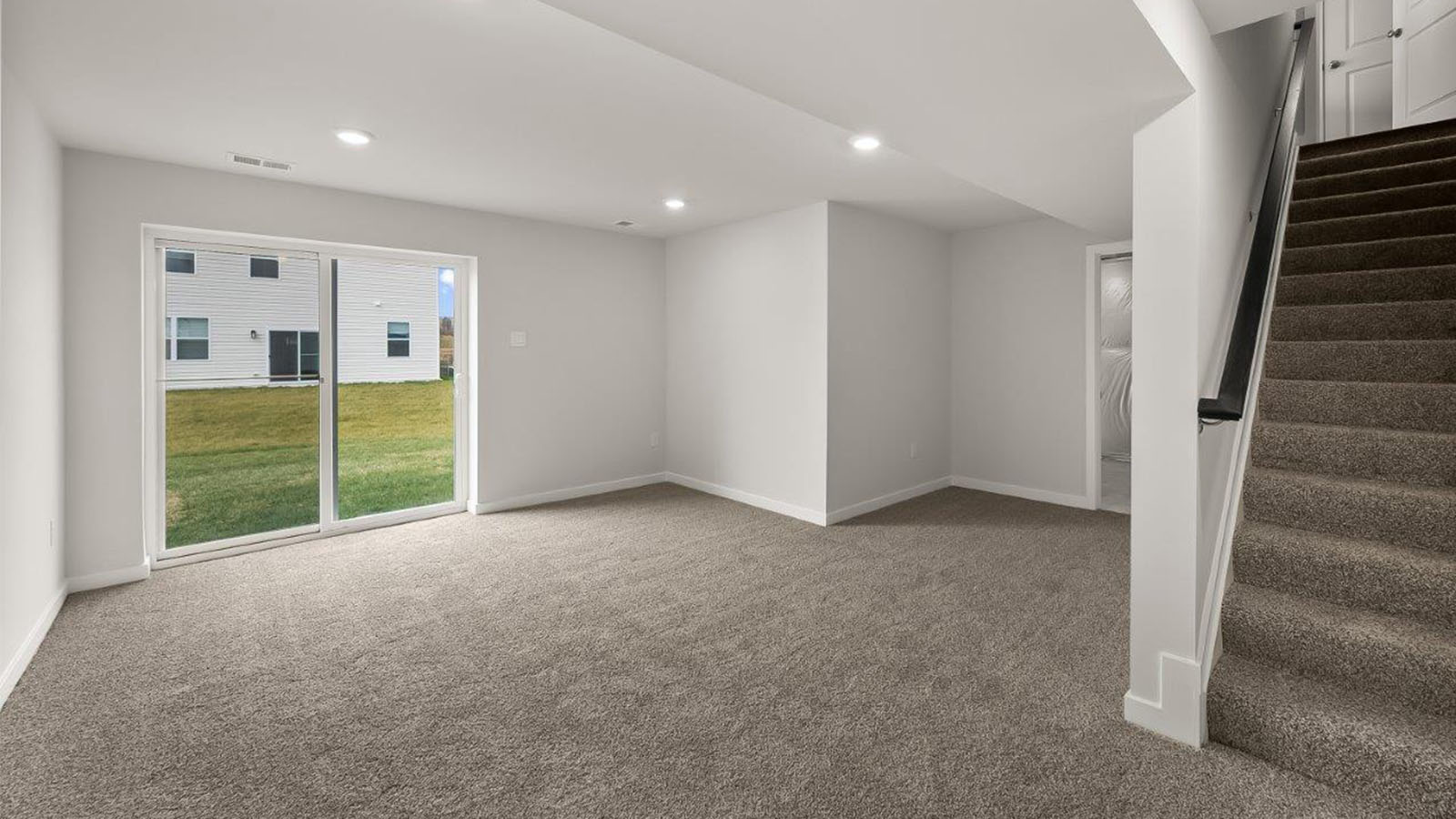 finished basement rec room