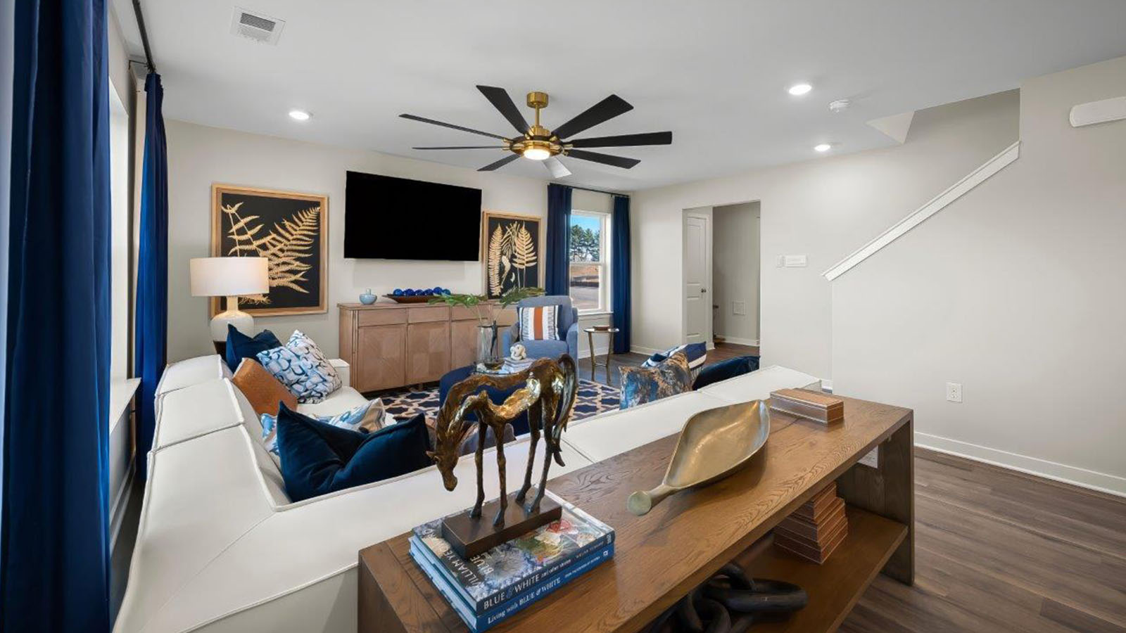 open concept living room